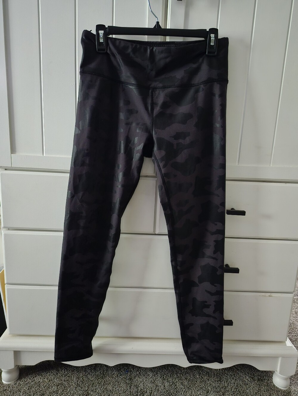 Kyodan Lined Black Camo Active Leggings M